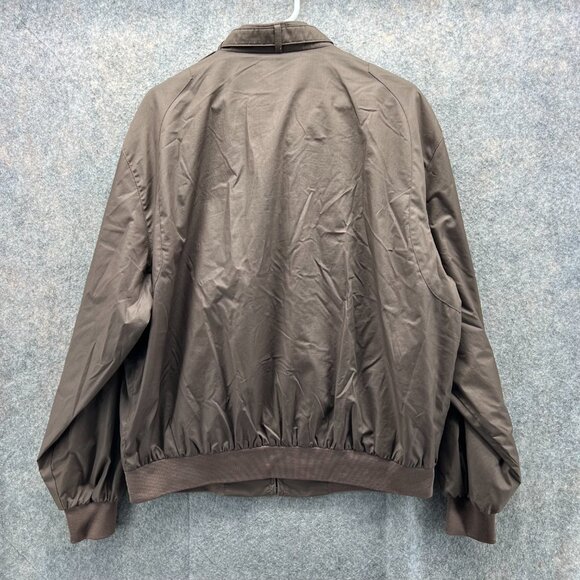 Members Only Jacket Men Large Windbreaker Brown Full Zip  Wind-stopper Vtg - Picture 2 of 12